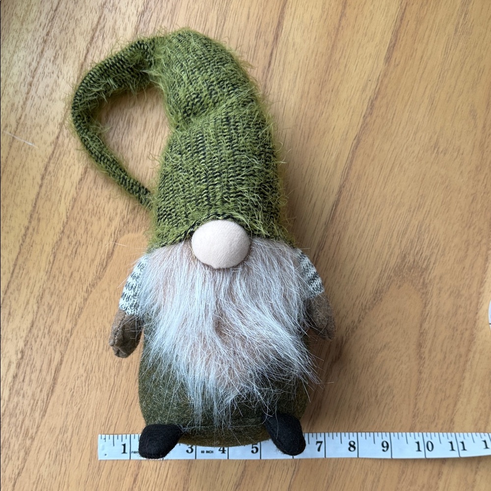 Green Gnome Plush Decor